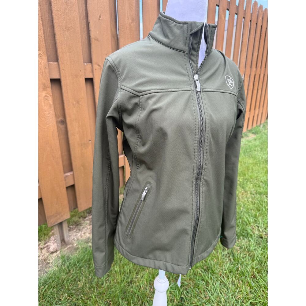 Ariat Softshell Green Relic Jacket Small - Picture 2 of 8